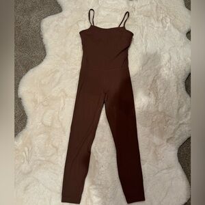 Lululemon Cross-Back Nulu Yoga Bodysuit 25"- Dark Oxide